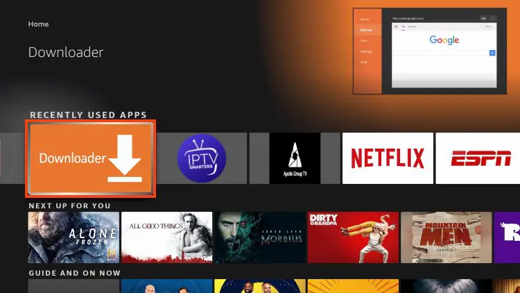 Downloader und IPTV App auf Fire TV Stick installieren