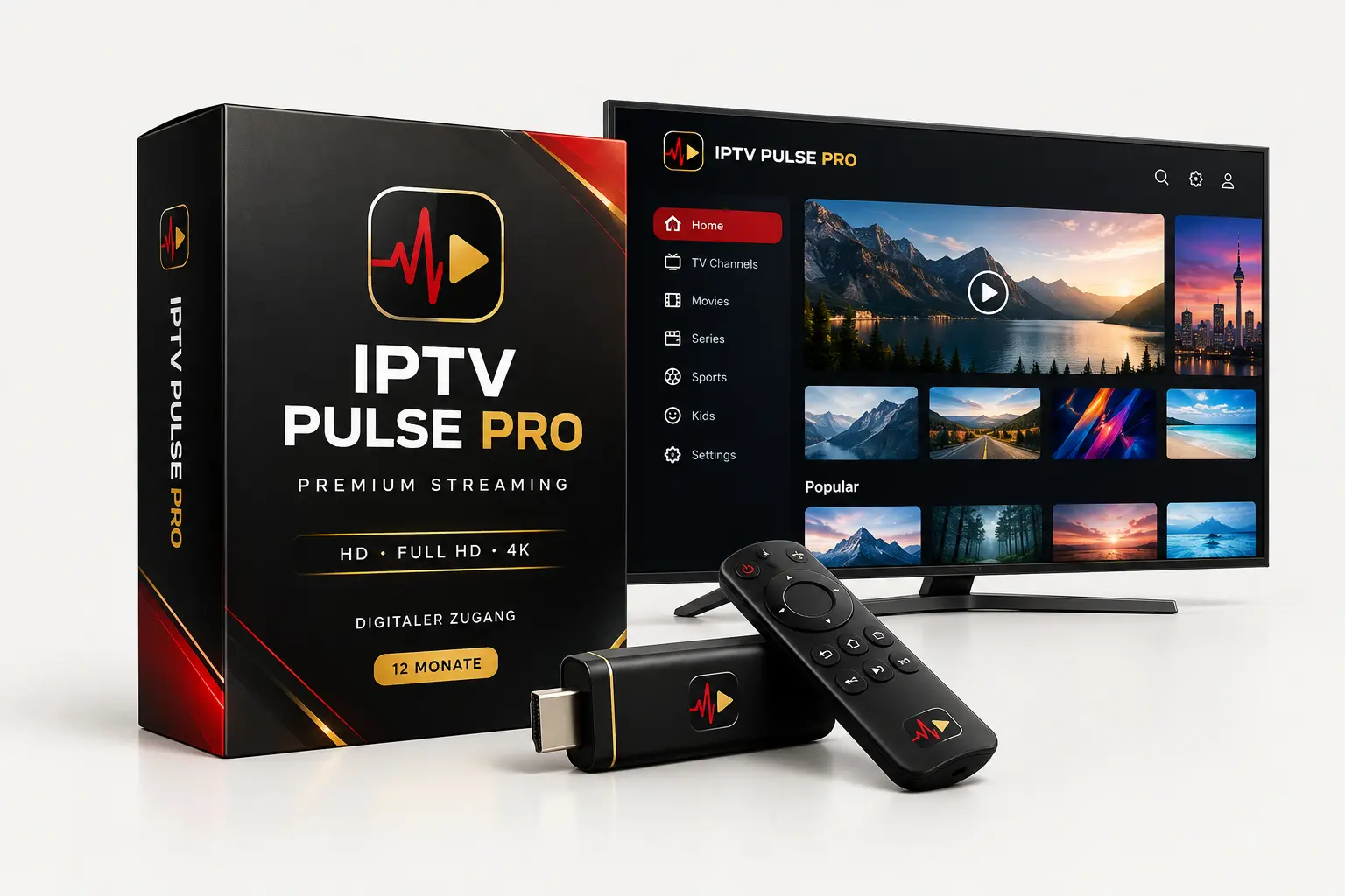 IPTV Abonnement Deutschland – Premium Streaming-Bundle von IPTV Pulse Pro
